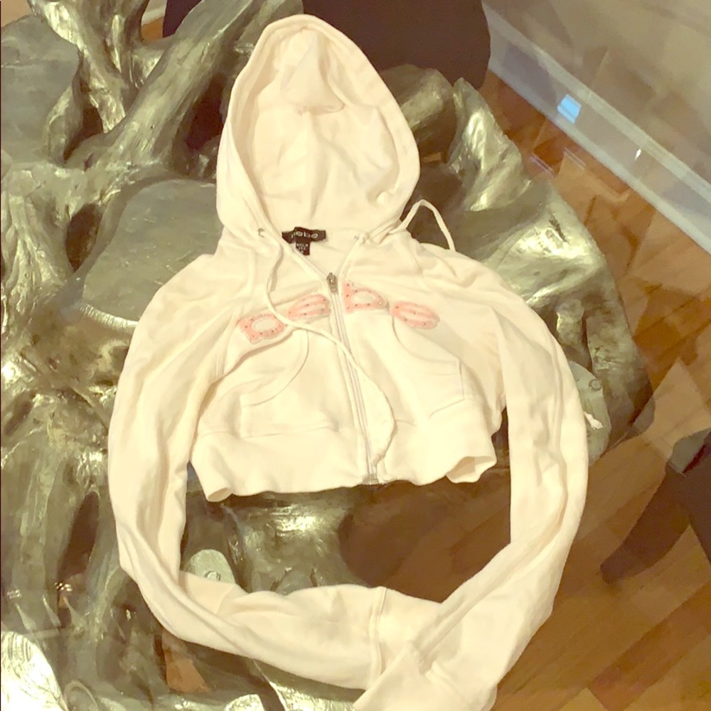Bebe Half top hoodie with matching pants!!!!